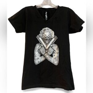 BOHICA BILL DILLIGAF T-Shirt with Marilyn Monroe on Front Size S